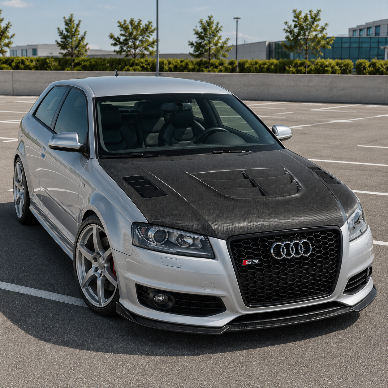 2009-2013 Audi A3/S3/RS3 V2 Style Carbon Fiber Hood | 8P