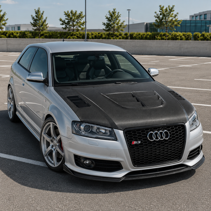 2009-2013 Audi A3/S3/RS3 V2 Style Carbon Fiber Hood | 8P