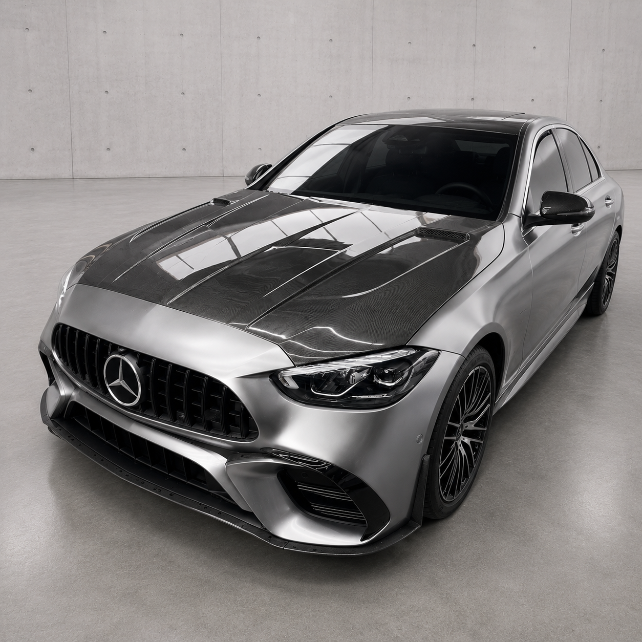 2022+ Mercedes C-Class LD Style Carbon Fiber Hood | W206/S206