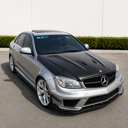 2008-2011 Mercedes C-Class B Style Carbon Fiber Hood | W204/C204