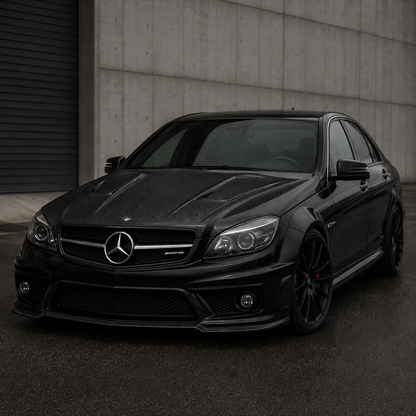 2008-2011 Mercedes C63 AMG A Style Carbon Fiber Hood | W204/C204