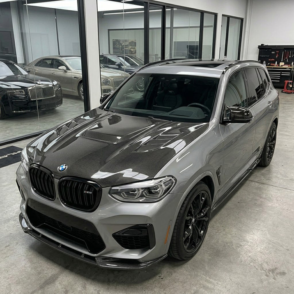 2018-2025 BMW X3/X4/X3M/X4M V2 Style Carbon Fiber Hood | G01/G02/F97/F98