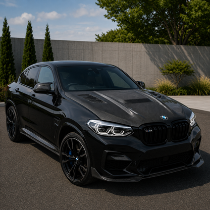 2018-2025 BMW X3/X4/X3M/X4M V2 Style Carbon Fiber Hood | G01/G02/F97/F98