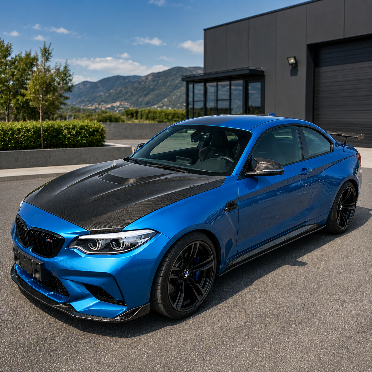 2014-2021 BMW 2-Series/M2 SD Style Carbon Fiber Hood | F22/F23/F87