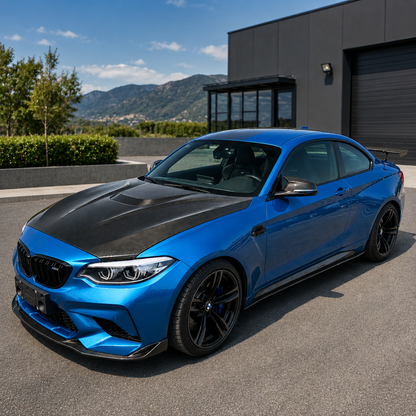 2014-2021 BMW 2-Series/M2 SD Style Carbon Fiber Hood | F22/F23/F87