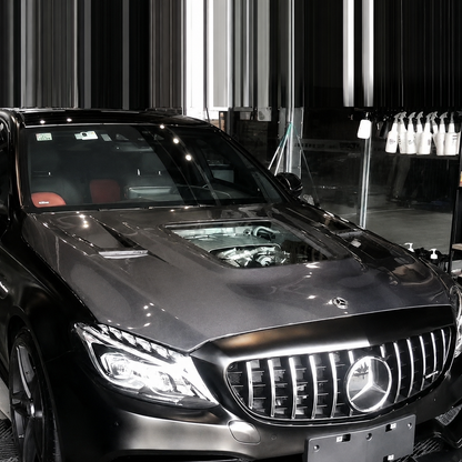 2016-2022 Mercedes GLC-Class/GLC63 AMG Glass Engine Cover Carbon Hood | X253/C253