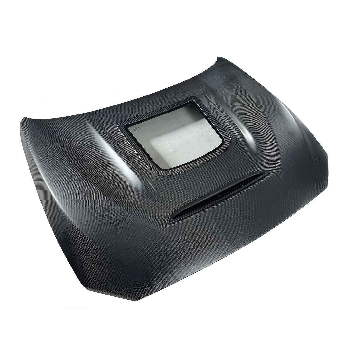 2014-2021 BMW 2-Series/M2 Glass Engine Cover V1 Style Carbon Fiber Hood | F22/F23/F87