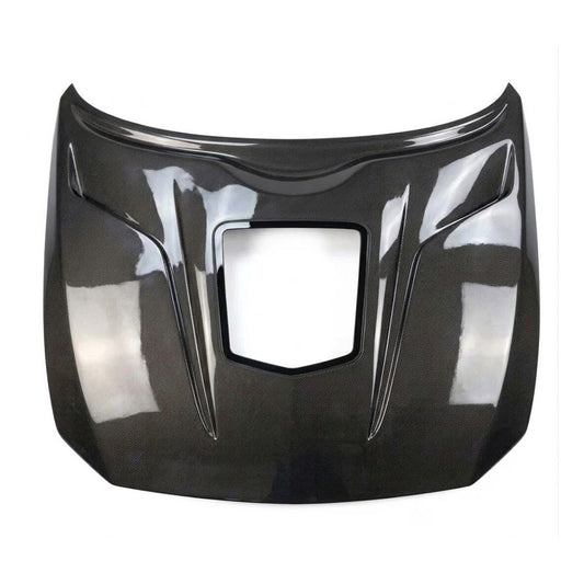2014-2021 BMW 2-Series/M2 Glass Engine Cover V2 Style Carbon Fiber Hood | F22/F23/F87