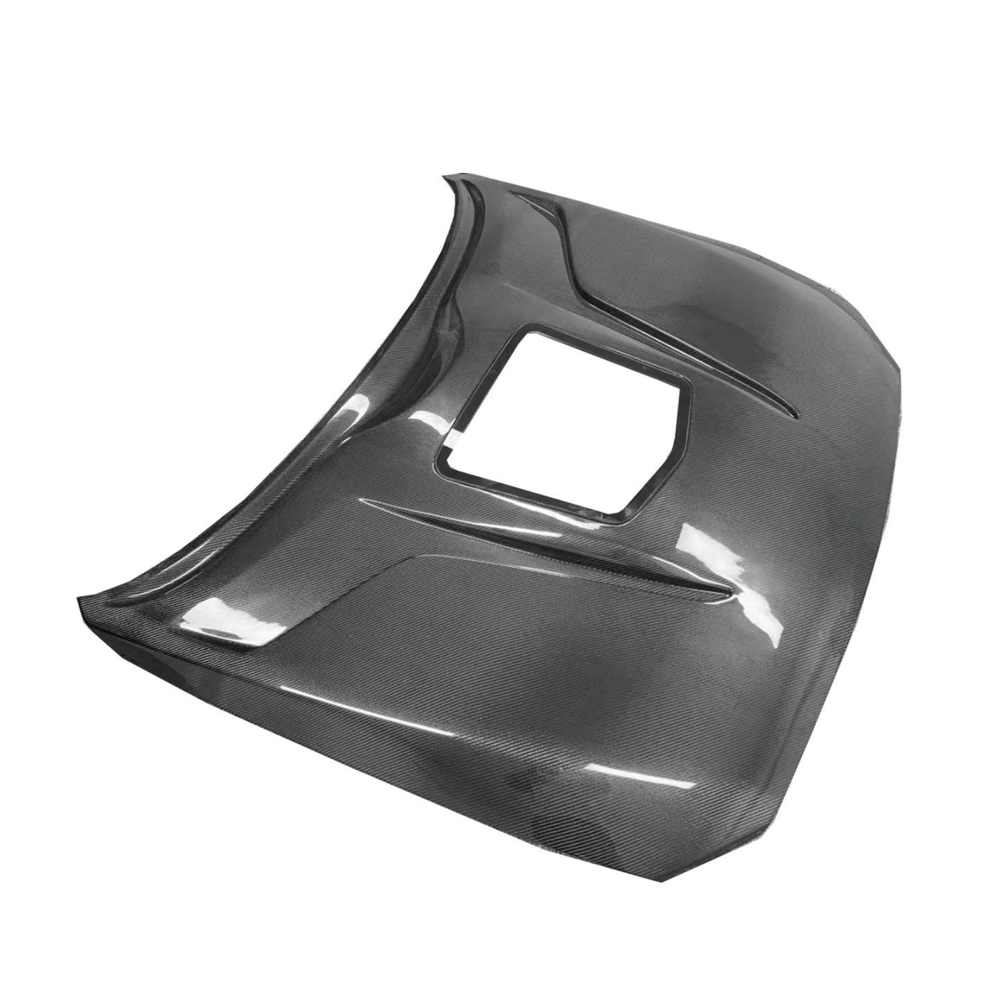 2014-2021 BMW 2-Series/M2 Glass Engine Cover V2 Style Carbon Fiber Hood | F22/F23/F87