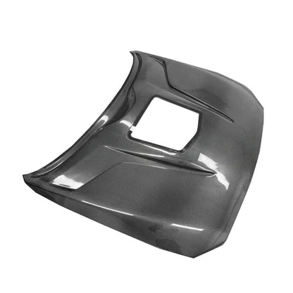 2014-2021 BMW 2-Series/M2 Glass Engine Cover V2 Style Carbon Fiber Hood | F22/F23/F87