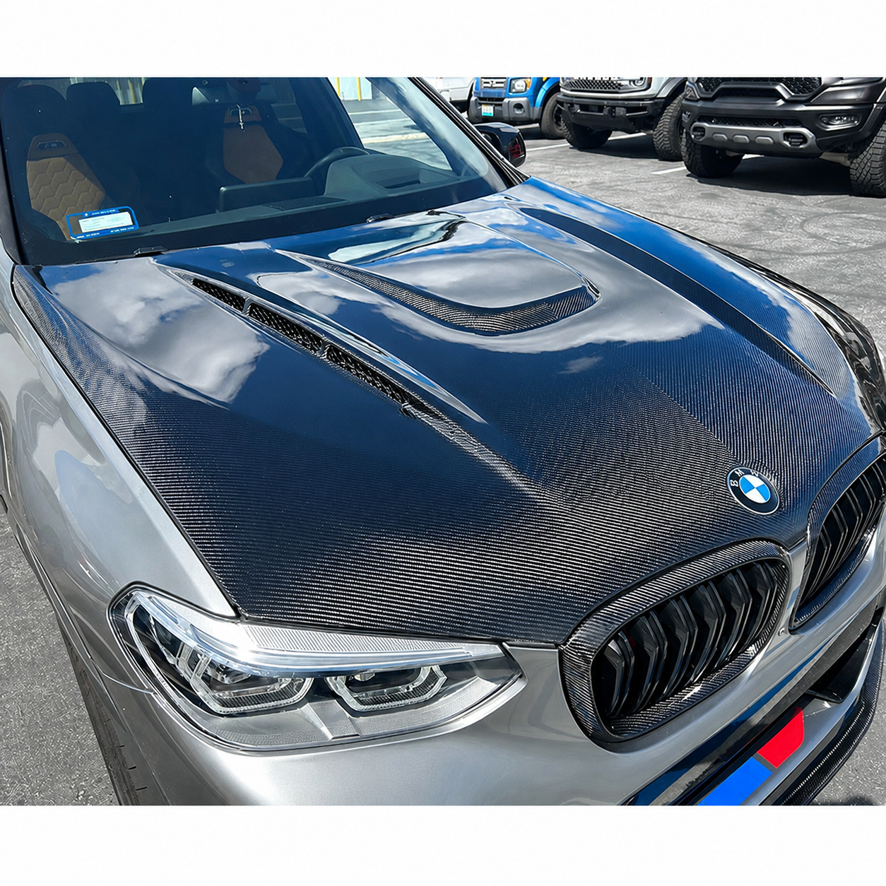 2011-2018 BMW X3/X4 H Style Carbon Fiber Hood | F25/F26