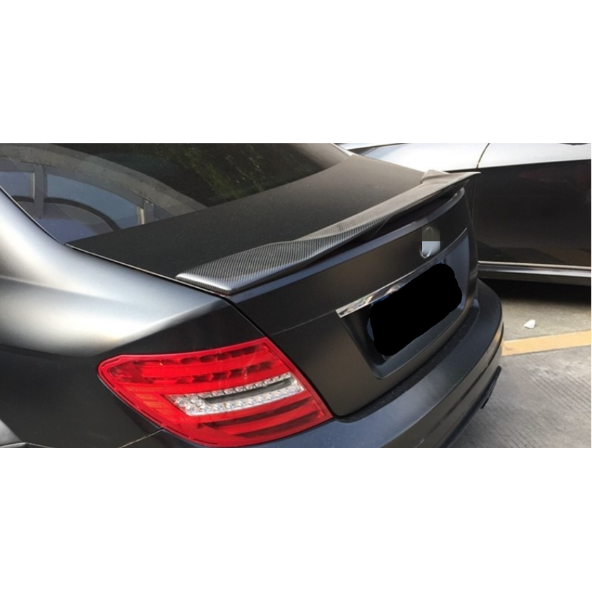 2008-2014 Mercedes-Benz C-Class/C63 AMG Renntech Style Carbon Fiber Trunk Spoiler | W204