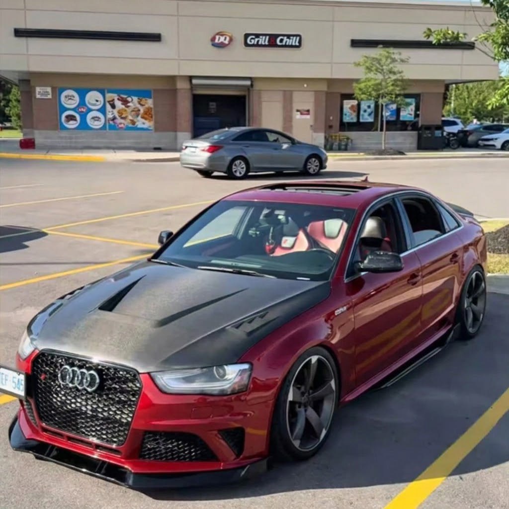 2013-2016 Audi A4/S4/RS4 V Style Carbon Fiber Hood | B8.5 A4/S4/RS4