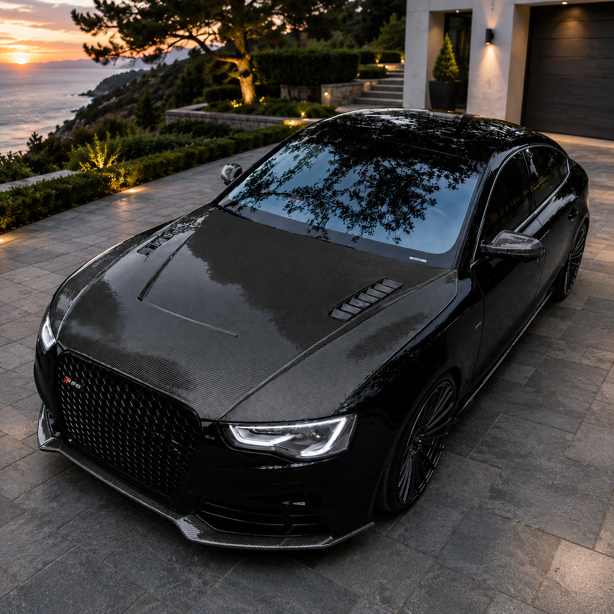 2013-2017 Audi A5/S5/RS5 C1 Style Carbon Fiber Hood | B8.5