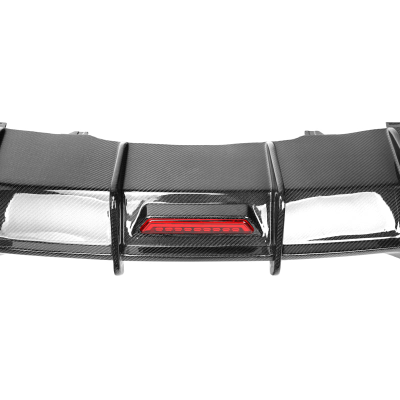 2020+ Audi A5/S5 Carbon Fiber Rear Diffuser with LED Brake Light | B9.5 A5/S5