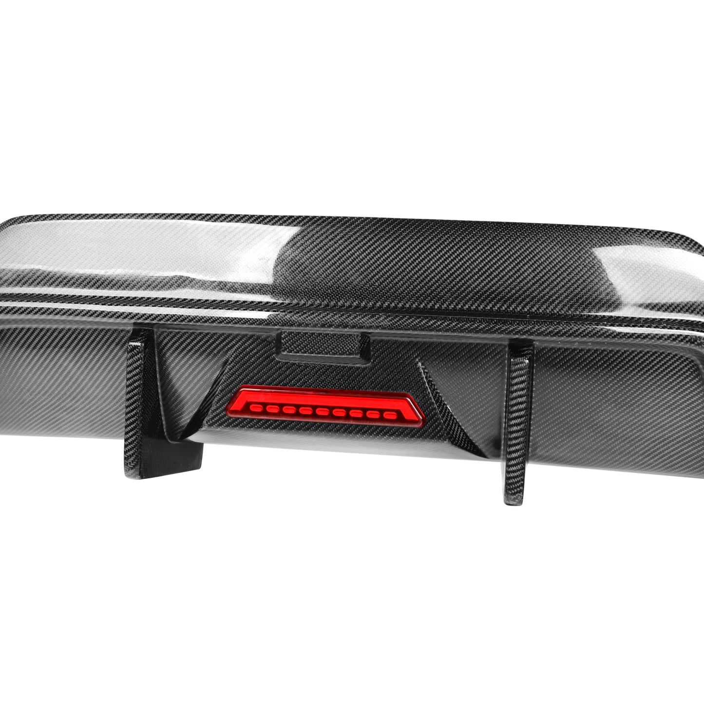 2023+ BMW 3-Series Carbon Fiber 3 Piece Rear Diffuser with LED Brake Light | G20 LCI