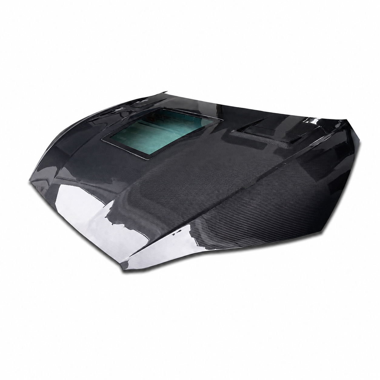 2018-2024 Audi A5/S5/RS5 Glass Engine Cover Carbon Fiber Hood | B9/B9.5