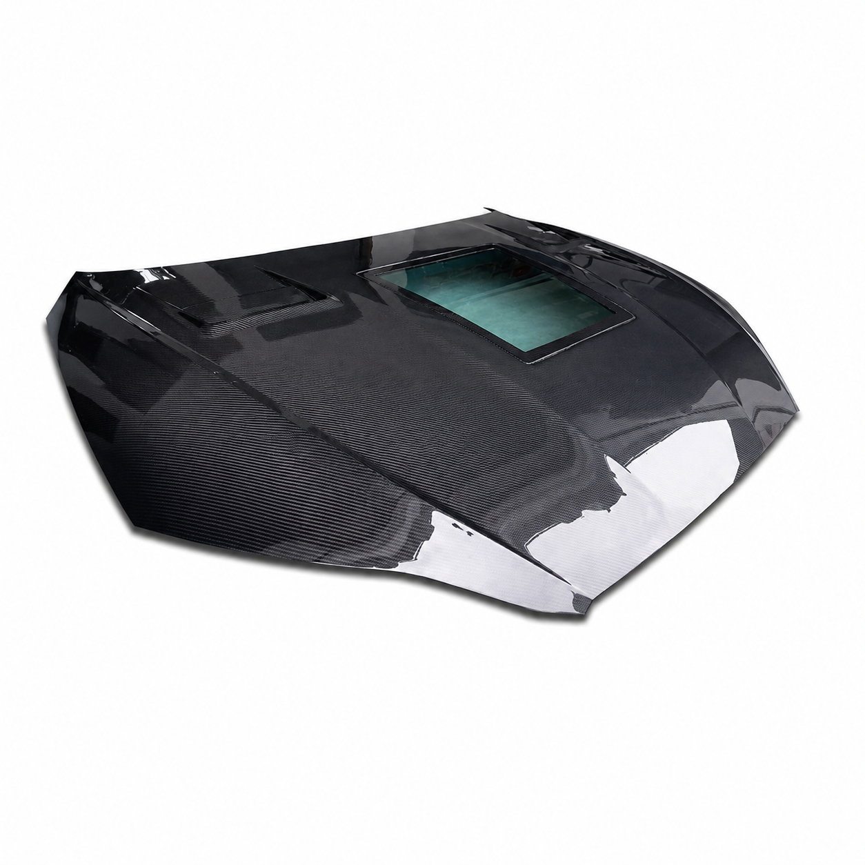 2018-2024 Audi A5/S5/RS5 Glass Engine Cover Carbon Fiber Hood | B9/B9.5