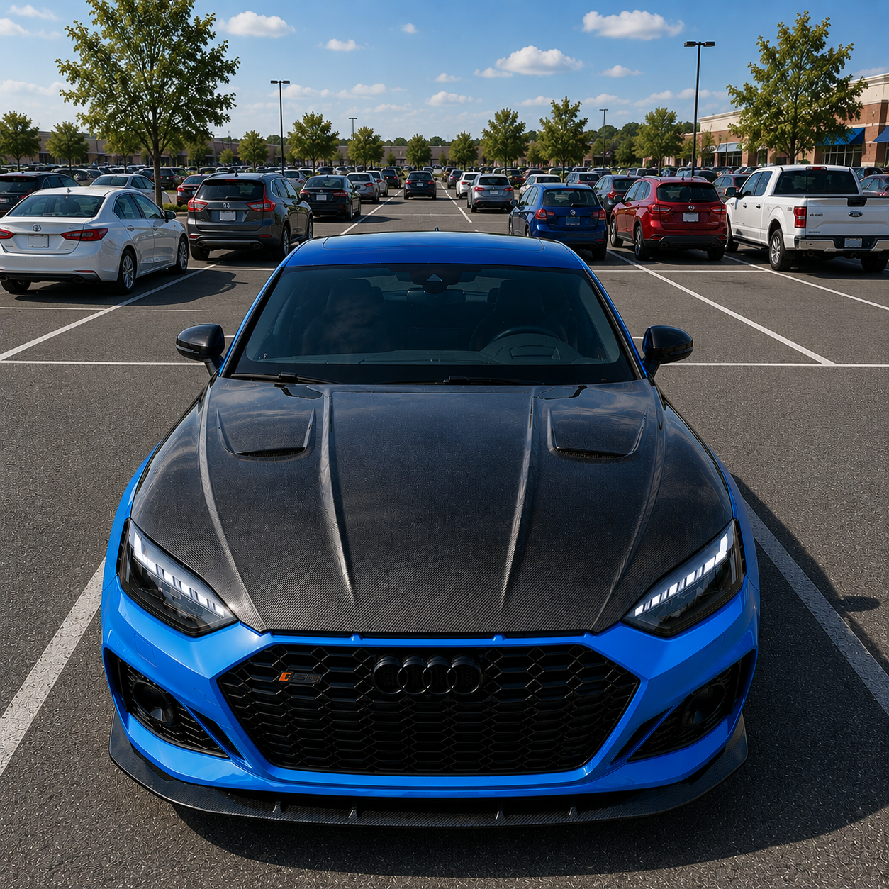 2018-2024 Audi A5/S5/RS5 A Style Carbon Fiber Hood | B9/B9.5