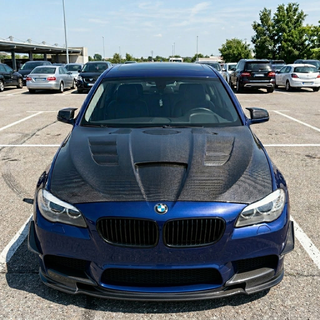 2011-2017 BMW 5-Series/M5 V1 Style Carbon Fiber Hood | F10/F11