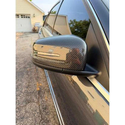 2008-2014 Mercedes-Benz C-Class Carbon Fiber Mirror Caps | W204
