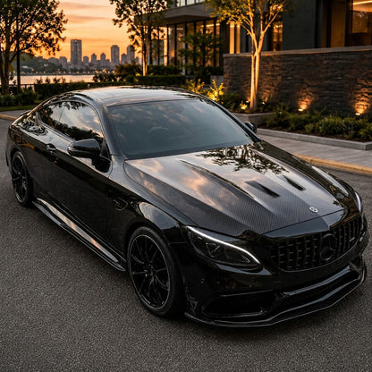2015-2023 Mercedes C63 AMG V1 Style Carbon Fiber Hood | W205