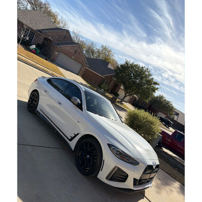 2021+ BMW 4-Series/i4 Carbon Fiber M Performance Style 3 Piece Front Lip | G26