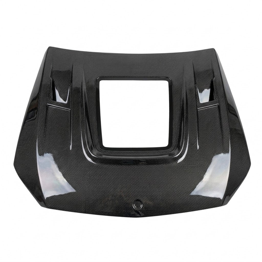 2015-2023 Mercedes C63 AMG Glass Engine Cover Carbon Fiber Hood | W205