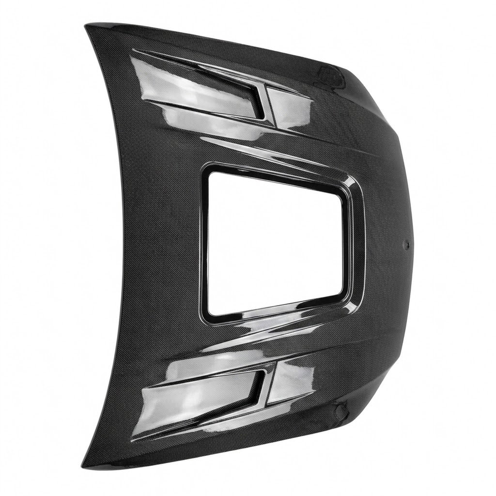 2015-2023 Mercedes C63 AMG Glass Engine Cover Carbon Fiber Hood | W205