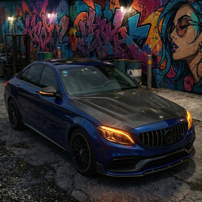 2015-2023 Mercedes C63 AMG B Style Carbon Fiber Hood | W205