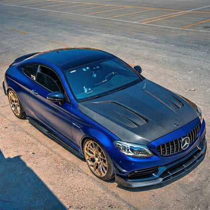 2015-2023 Mercedes C63 AMG B Style Carbon Fiber Hood | W205