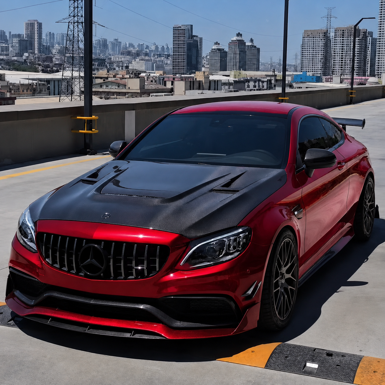 2015-2023 Mercedes C63 AMG GTS Style Carbon Fiber Hood | W205