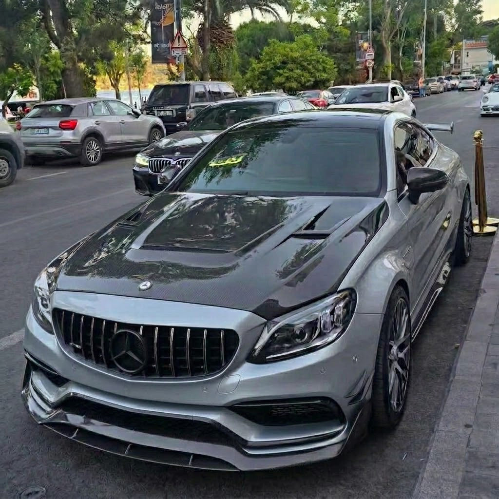 2015-2023 Mercedes C63 AMG GTS Style Carbon Fiber Hood | W205