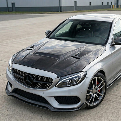 2015-2023 Mercedes C-Class/C43 AMG A Style Carbon Fiber Hood | W205