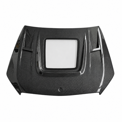 2015-2023 Mercedes C-Class/C43 AMG Glass Engine Cover Carbon Fiber Hood | W205