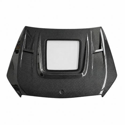 2015-2023 Mercedes C-Class/C43 AMG Glass Engine Cover Carbon Fiber Hood | W205/S205/C205