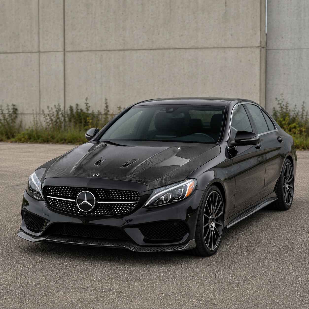 2015-2023 Mercedes C-Class/C43 AMG S Style Carbon Fiber Hood | W205/S205/C205