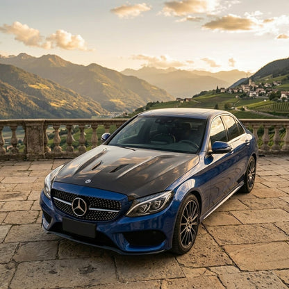 2015-2023 Mercedes C-Class/C43 AMG S Style Carbon Fiber Hood | W205/S205/C205