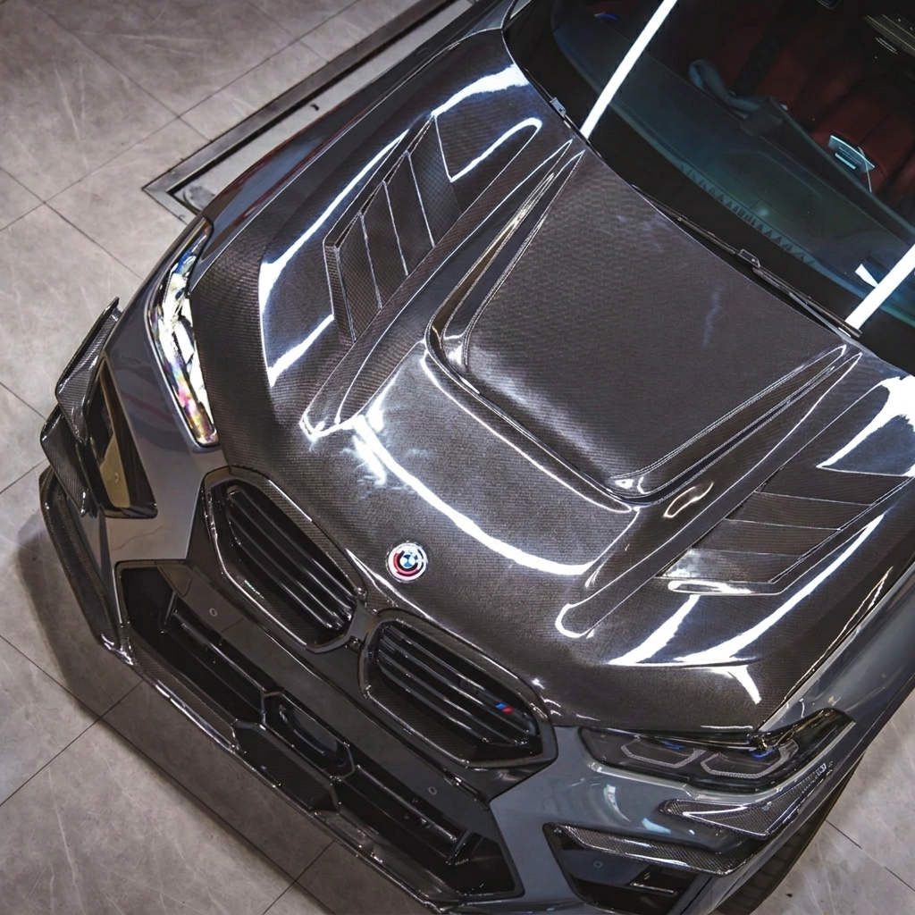 2019+ BMW X5M/X6M A Style Carbon Fiber Hood | F95/F96