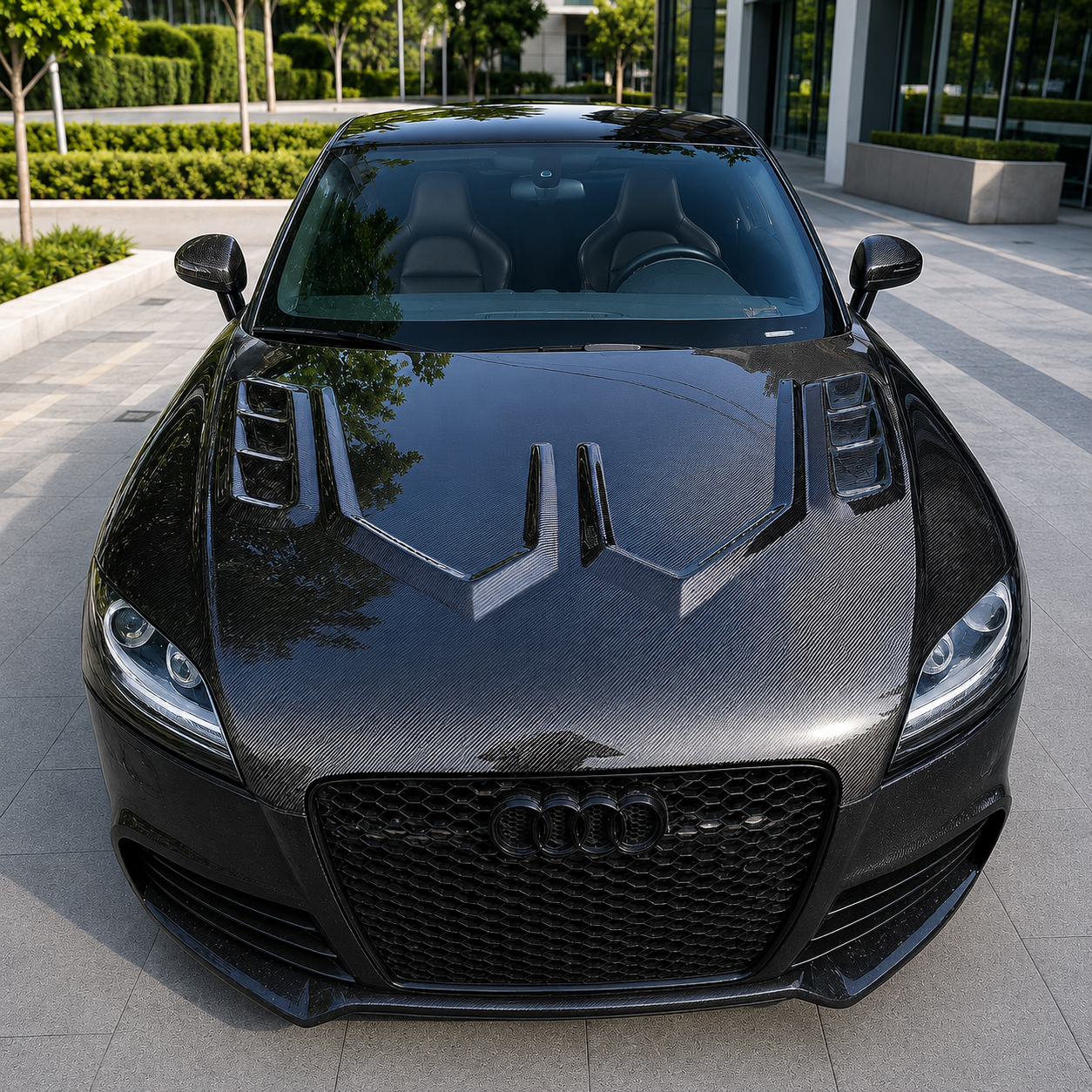2008-2015 Audi TT/TTS/TTRS D Style Carbon Fiber Hood | MK2 8J