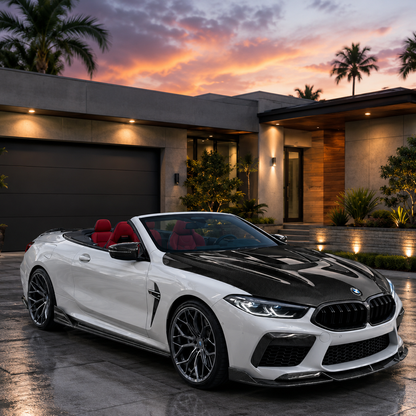 2019+ BMW 8-Series/M8 P Style Carbon Fiber Hood | G14/G15/G16/F91/F92/F93
