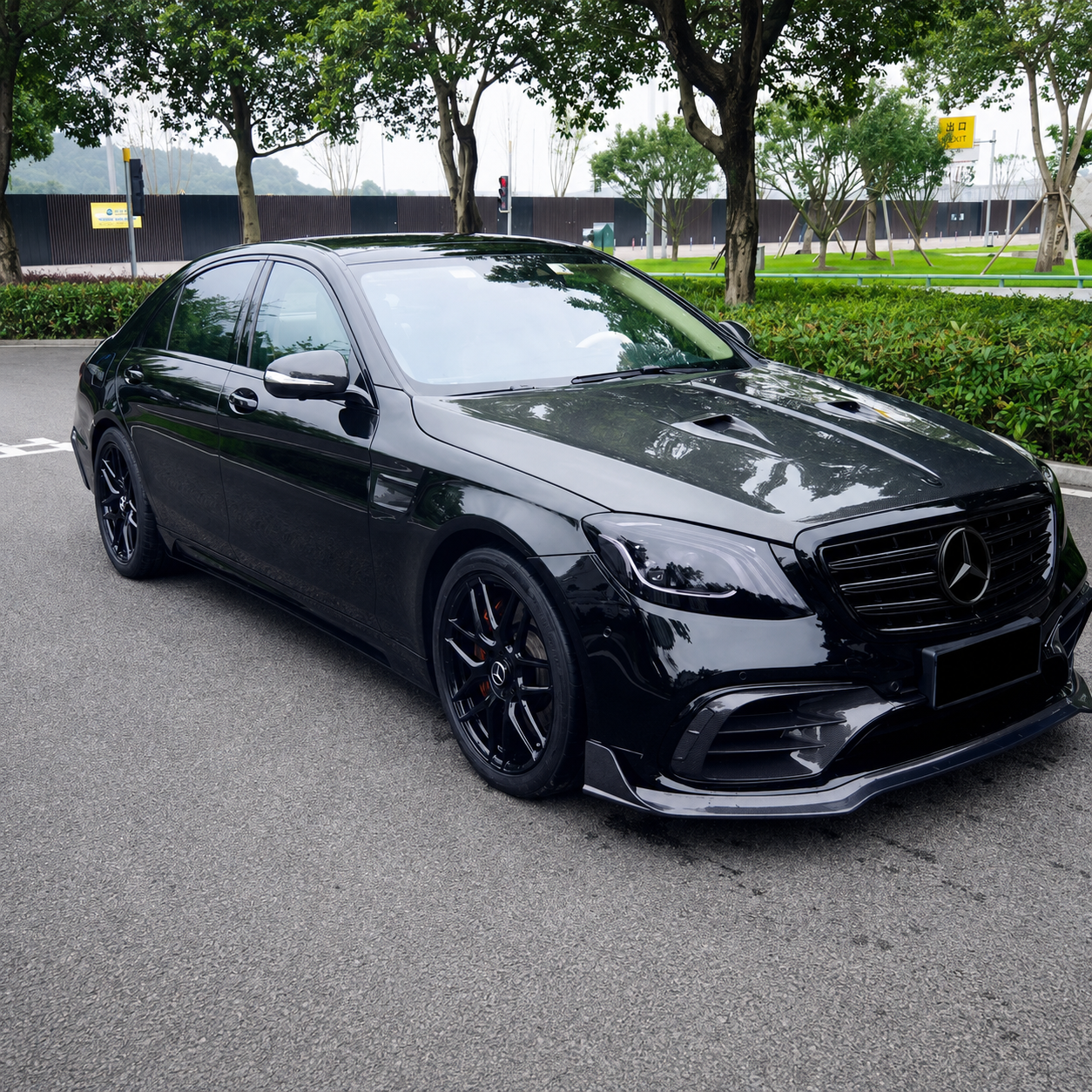 2014-2020 Mercedes S-Class/S63/S65 AMG Carbon Fiber Hood | W222