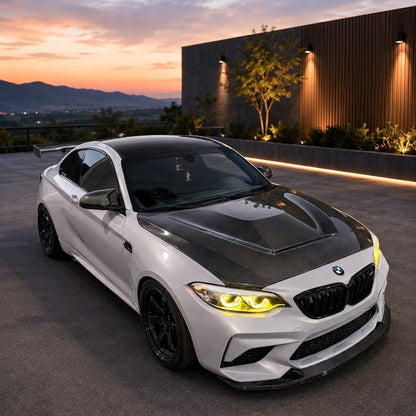2014-2021 BMW 2-Series/M2 GTS Style Carbon Fiber Hood | F22/F23/F87