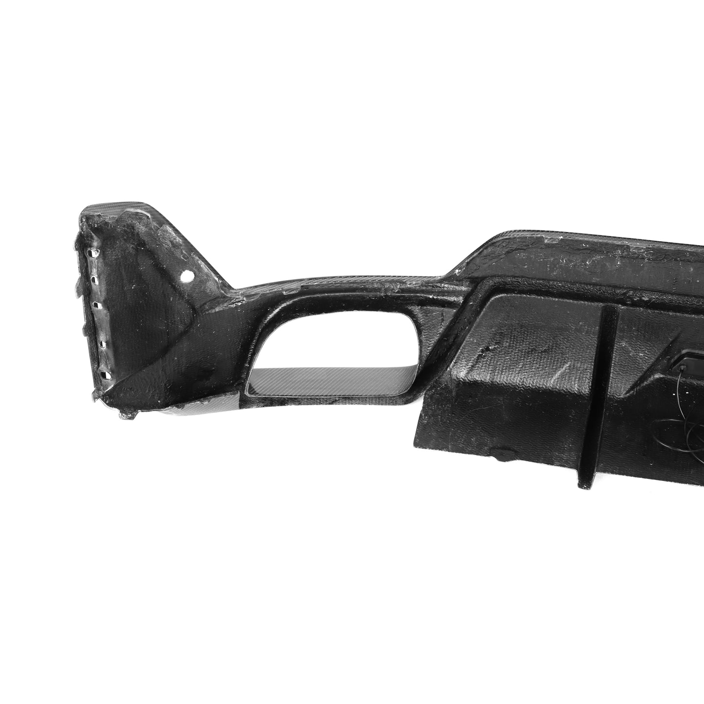 2023+ BMW 3-Series Carbon Fiber 3 Piece Rear Diffuser with LED Brake Light | G20 LCI