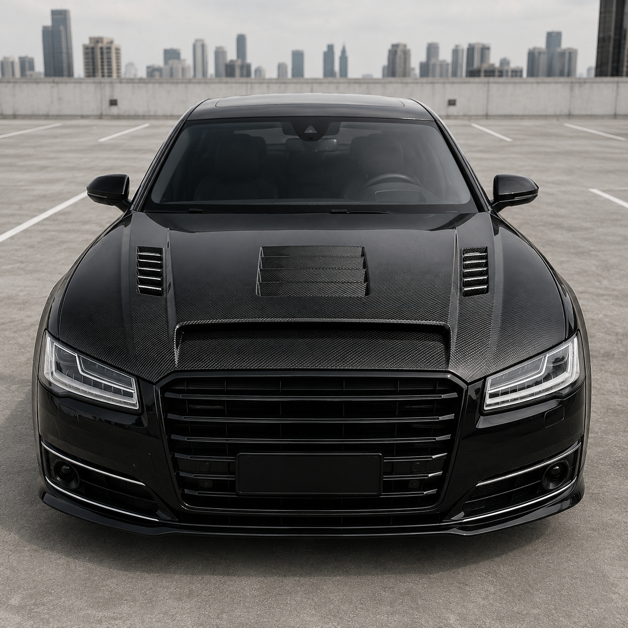 2015-2018 Audi A8/S8 V Style Carbon Fiber Hood | D4