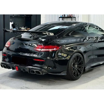 2019-2023 Mercedes-Benz C-Class/C63 AMG Carbon Fiber Rear Diffuser with Brake Light | W205 Coupe