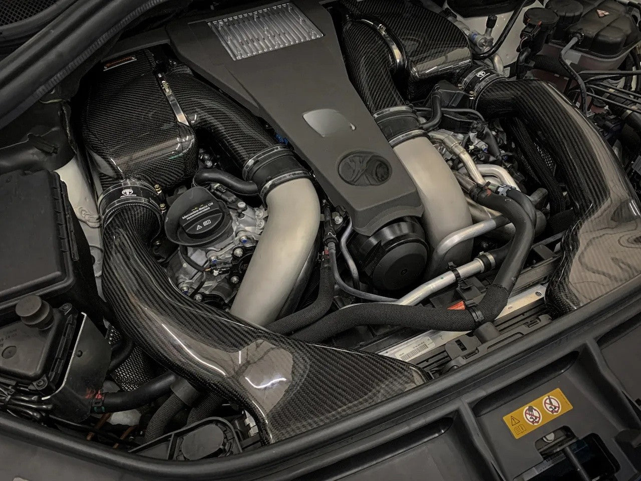 2013-2017 Mercedes-Benz S500/S550/S63 AMG Carbon Fiber High-Flow Cold Air Intake | W222/C217/A217