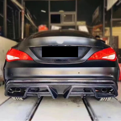 2014-2019 Mercedes-Benz CLA-Class V2 Style Carbon Fiber Rear Diffuser | W117/C117