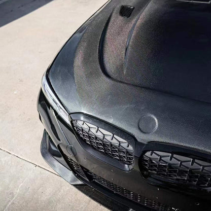 2019+ BMW 3-Series GTR Style Carbon Fiber Hood | G20/G21