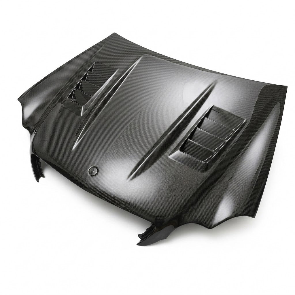2001-2007 Mercedes-Benz C-Class V Style Carbon Fiber Hood | W203/S203